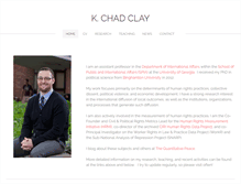 Tablet Screenshot of kchadclay.com